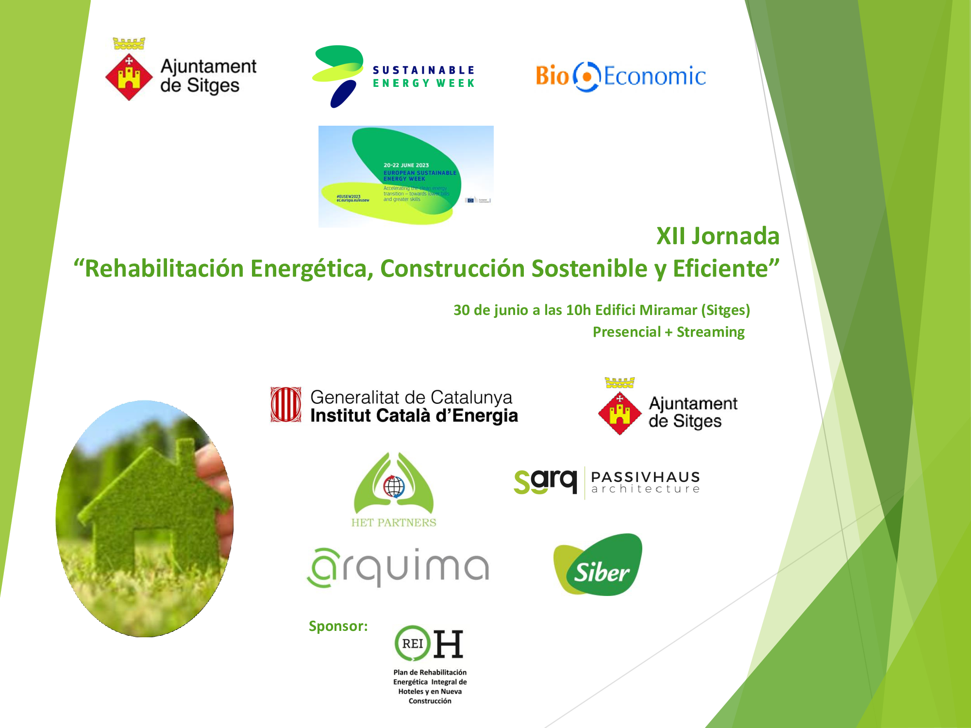 XII Jornada BioEconomic “Rehabilitación Energética, Construcción Sostenible y Eficiente” Sitges 2023